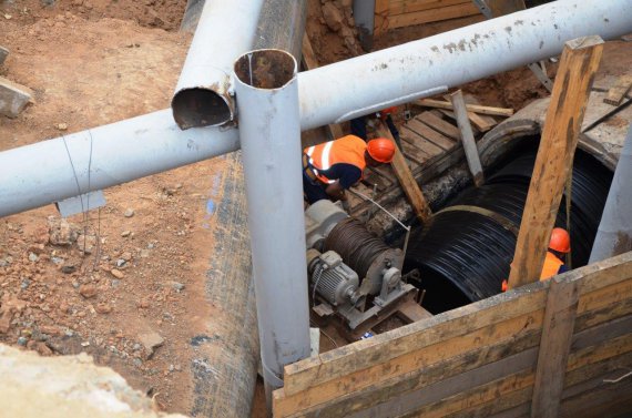 «Росводоканал Оренбург» ведёт реконструкцию канализационного коллектора на улице Терешковой