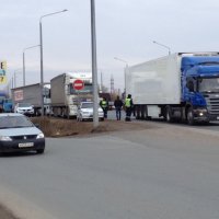 В Оренбуржье продолжают протестовать дальнобойщики 