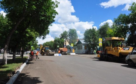 В Оренбурге завершили строительство новой дороги на улице Транспортная